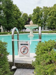 Schwimmen und Baden verboten