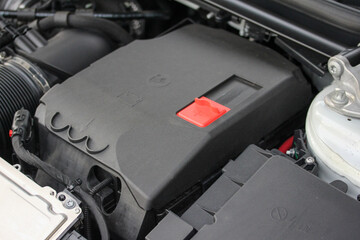 Fototapeta premium Modern vehicle battery cover