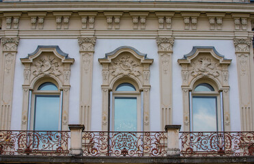 Fototapeta na wymiar Architectural details at Festetics Palace in Keszthely - Hungary