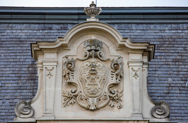 Architectural details at Festetics Palace in Keszthely - Hungary