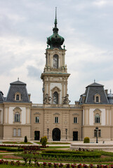 Fototapeta na wymiar landscape with Festetics Palace in Keszthely - Hungary