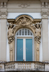 Fototapeta na wymiar Architectural details at Festetics Palace in Keszthely - Hungary 