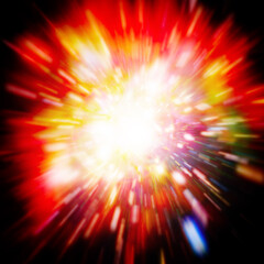 Obraz premium Big bang in space. Science scene. The elements of this image furnished by NASA.