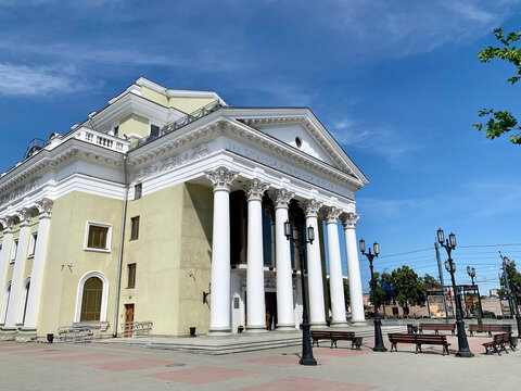 Chelyabinsk, Russia, June, 12, 2021. Hall of organ and chamber music "Rodina" in Chelyabinsk. Russia