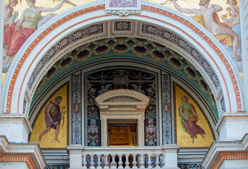 Obraz premium Architectural details of old buildings in Budapest city - Hungary