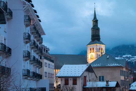 Église et village de Saint Gervais, Haute Savoie