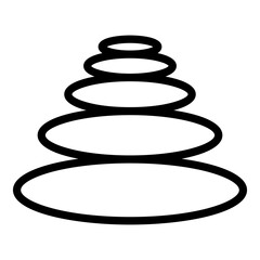 Perfectionism stones icon. Outline Perfectionism stones vector icon for web design isolated on white background