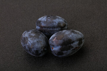 Ripe sweet and tasty plum