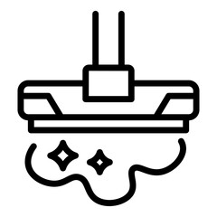 Perfectionism mop icon. Outline Perfectionism mop vector icon for web design isolated on white background