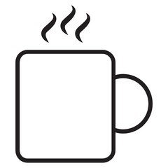 coffee mug line icon