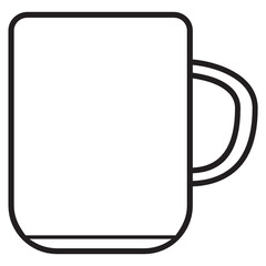 coffee tea mug line icon