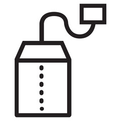 tea packets line icon