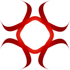 abstract red geometric graphic design