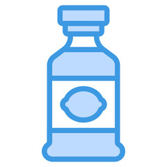 Alcohol Drink blue line icon
