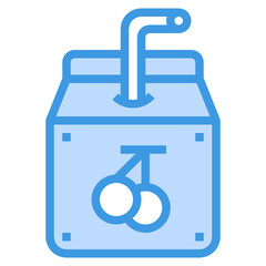 Brewery blue line icon