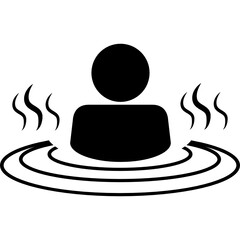 hotspring glyph icon