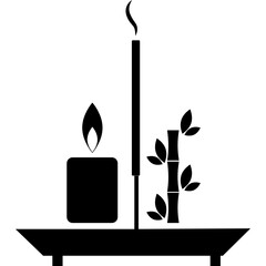 incense glyph icon