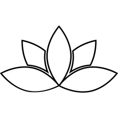 lotus glyph icon