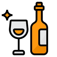 Wine line icon