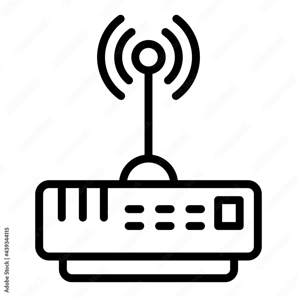 Poster wifi router internet icon. outline wifi router internet vector icon for web design isolated on white