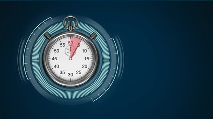 Animation of scopes scanning and data processing with stopwatch - Powered by Adobe