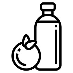 Orange Juice line icon