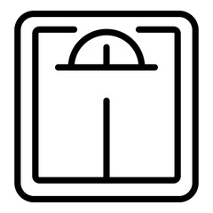 Home scales icon. Outline Home scales vector icon for web design isolated on white background