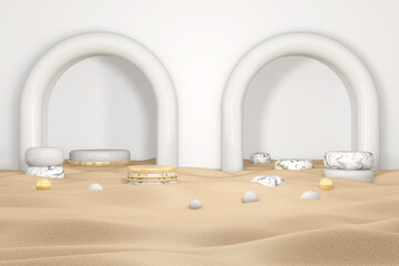 Room interior with Wall Background. 3D rendering ,3D illustration	
