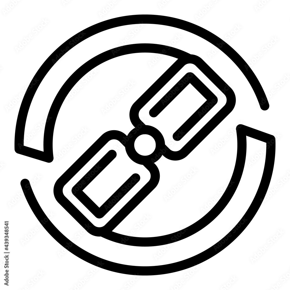 Poster link search engine icon. outline link search engine vector icon for web design isolated on white bac
