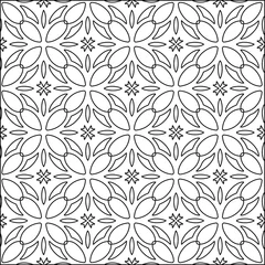 Deurstickers  vector pattern with triangular elements. Geometric ornament for wallpapers and backgrounds. Black and white pattern.  © t2k4