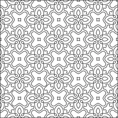 Behang  vector pattern with triangular elements. Geometric ornament for wallpapers and backgrounds. Black and white pattern.  © t2k4