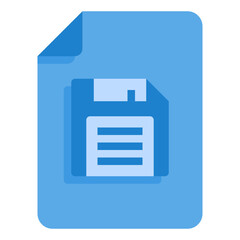 Fototapeta premium Save flat icon