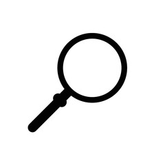 magnifying glass isolated on white