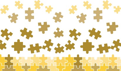 Naklejka premium Puzzles grid template