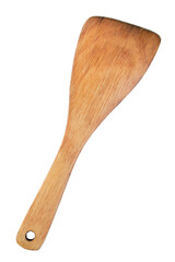 Wood spatula isolated