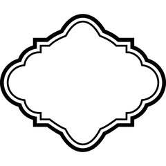 ornament frame line icon