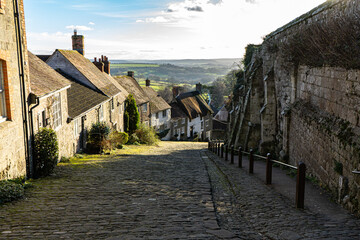 Gold hill street in Shaftesbury 
