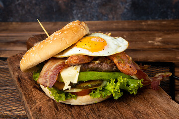 egg burger