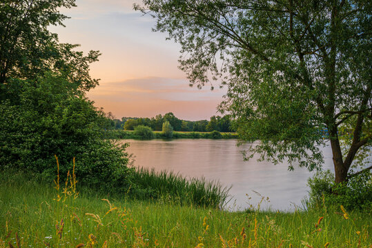 Sonnenuntergang am Kinzigsee