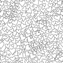 Hearts. Seamless pattern. Vector