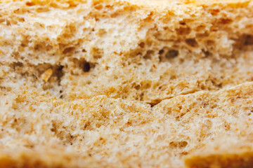 brown bread texture.sliced black bread.pores of bread