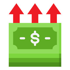 money flat style icon