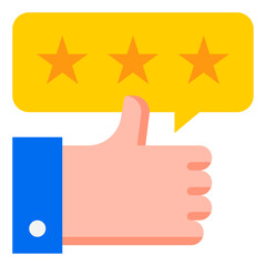 rating flat style icon