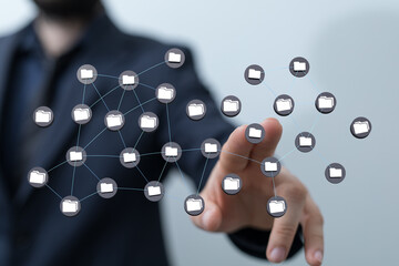 data network 3d digital info