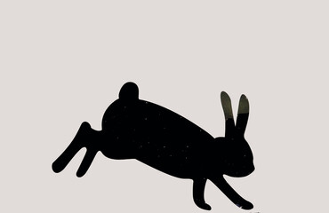 silhouette de lapin