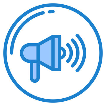 magaphone blue style icon