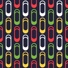 Seamless pattern with colorful geometric shapes.