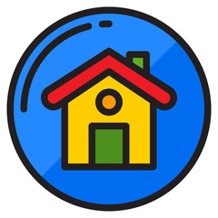 home color line style icon