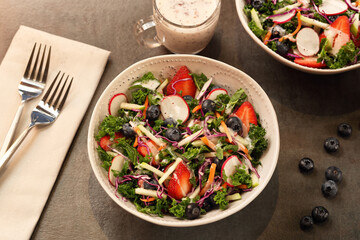 Salad images for the food industry.
