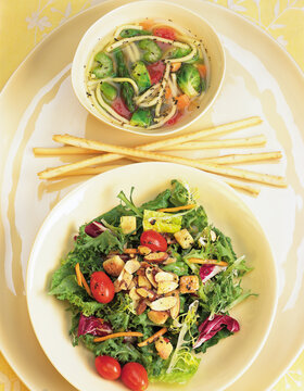 Salad images for the food industry.